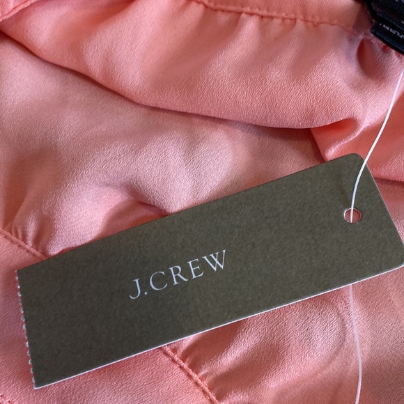J. Crew Dress Tank. Size 4. Adorable ruffle straps. Cross-strap front. Coral. - Picture 10 of 13